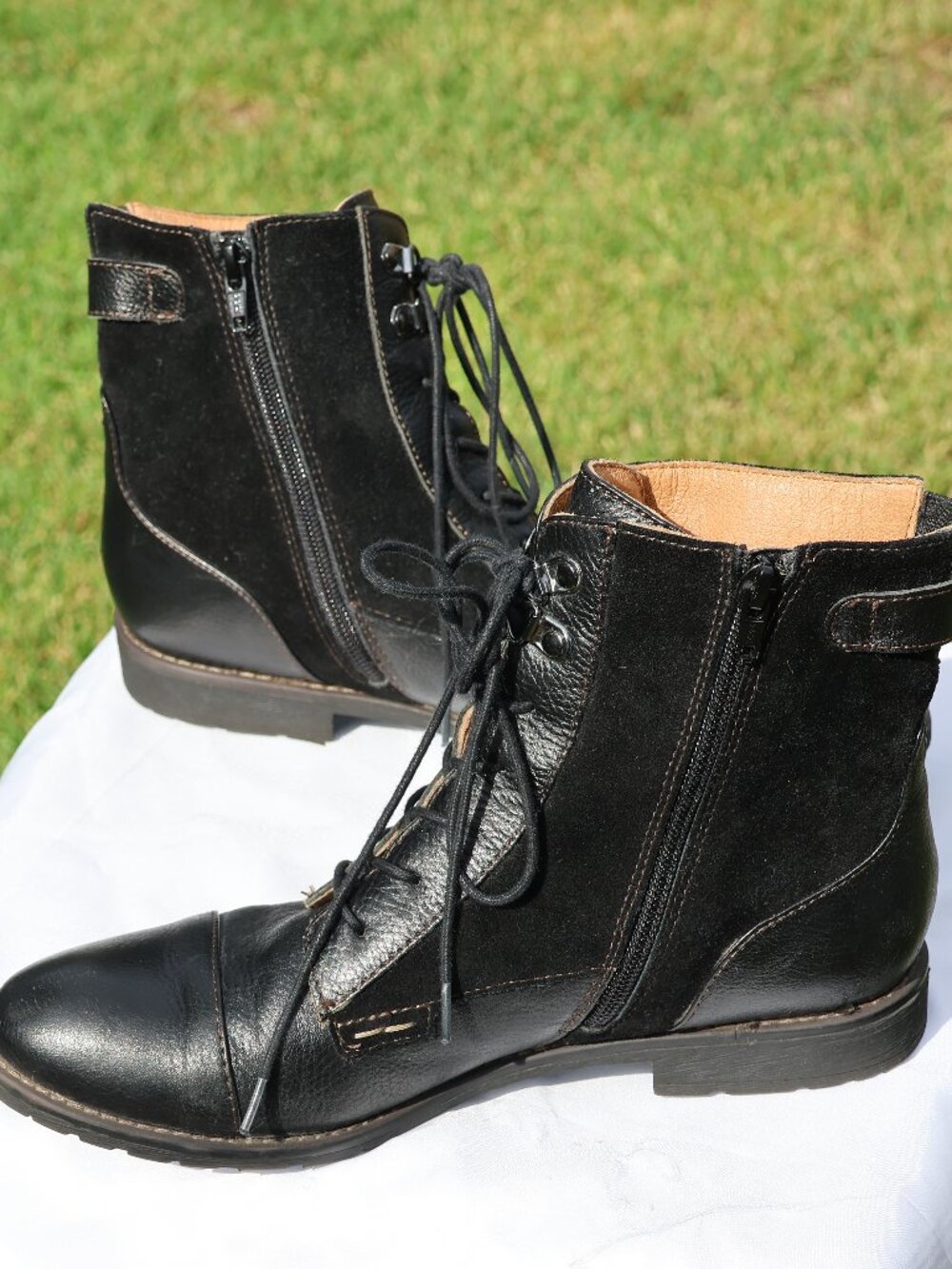 Montana Black Leather Ankle Boots